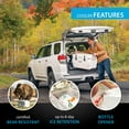 thumbnail image 6 of Lifetime 65 qt Bear-Resistant Camping Cooler, Premium High Performance, Ice Retention, Hard Cooler, 75 Can Capacity, Pumice and Blue (290983), 6 of 17