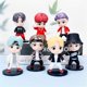 thumbnail image 4 of (Bulletproof Youth League)7 pcs Rotating Keychain, Acrylic ,Cartoon acrylic keychain, 4 of 5