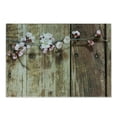 thumbnail image 1 of Rustic Cutting Board, Stained Walnut Branch with Soft Twiggy Swirling Flowers Leaves Cottage Life Concept, Decorative Tempered Glass Cutting and Serving Board, Small Size, Pink Brown, by Ambesonne, 1 of 1