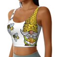 thumbnail image 2 of Pofeuu Gnome Sweet Honey Print Sports Bra for Women Sexy Vest Yoga Running Gym Fitness Crop Bras Tops-XX-Large, 2 of 8