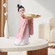 thumbnail image 5 of Estatuas de Resina para Niña, Esculturas de , Soporte para Mostrador de Almacenamiento de Joyería, Bandeja Decorativa para Servir para Mesa D , Rosado RosaA Gloria Estatuilla de escritorio, 5 of 5