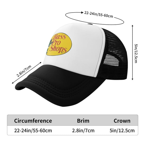 Mryumi Bass Pro Shop Trucker Hats Black One Size Adjustable Snapback Hat Black One Size
