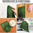 thumbnail image 6 of GZHJMY 6 Pack Green Grid Kitchen Towels, Soft Highly Absorbent Dish Towels Reusable Tea Towels Set, 28"x 18", 6 of 6
