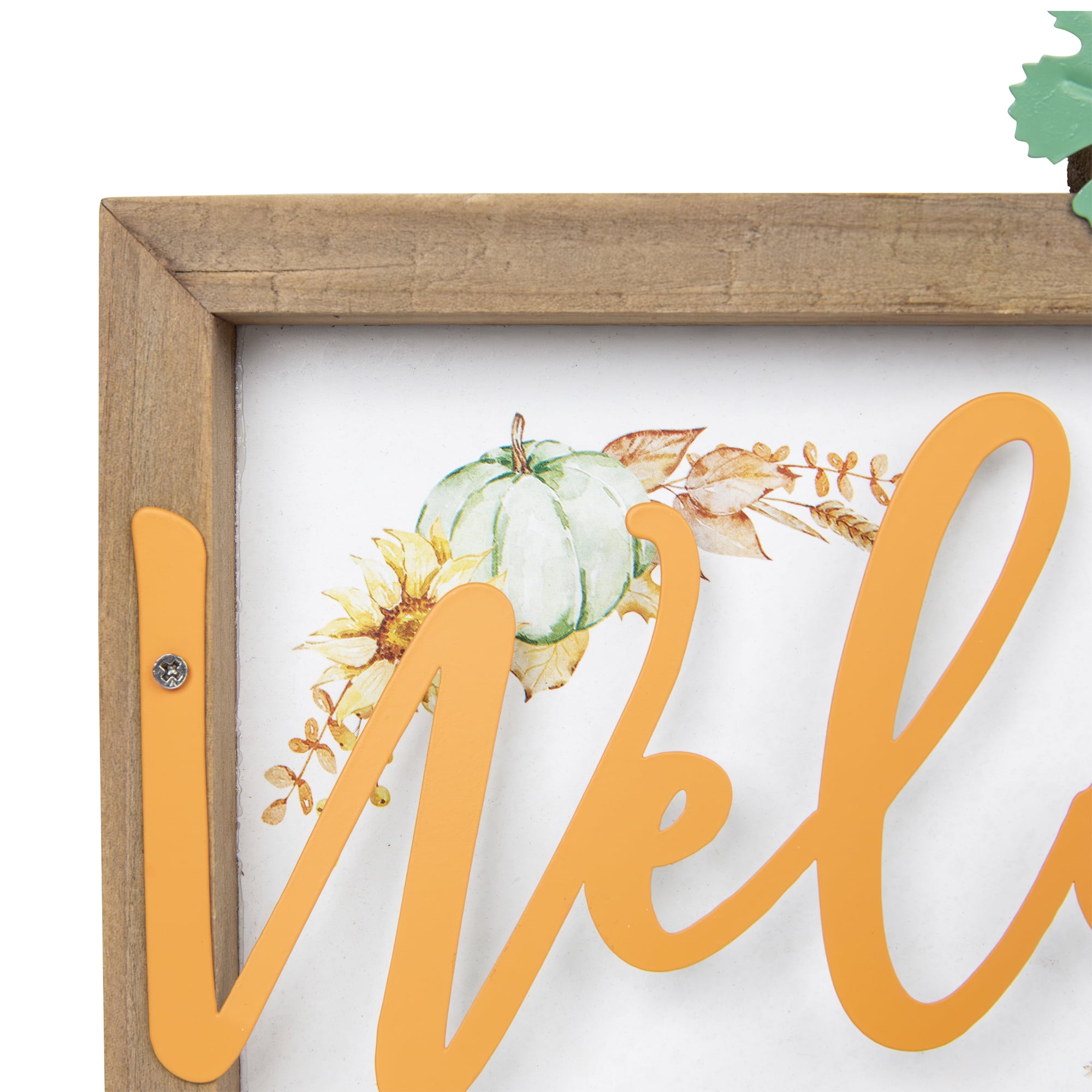Northlight Pumpkins and Sunflowers Welcome Fall Harvest Wall Sign - 11"