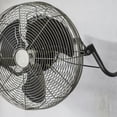 thumbnail image 1 of DEEPCRAFF Wall Mount for Fan Adjustable Height Fan Bracket Black 1Set Suitable for Workshops, 1 of 8