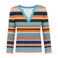 thumbnail image 4 of jjayotai Long Sleeve Shirts for Women V Neck Fall Tops Basic Tunic Tops Loose Fit Dressy 2026, 4 of 6