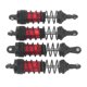 thumbnail image 2 of Cuatro amortiguadores de automóviles RC aleación de aluminio estable amortiguador delantero y trasero de alta elasticidad LC Racing 1 / 14 1 / 16 rojo, 2 of 10