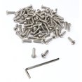 thumbnail image 4 of iexcell 100 piezas M3 x 10 acero inoxidable 304 hexagonal cabeza de botón tornillos kit paso de rosca 0,5 mm, 4 of 5