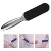 Reusable Foot File Practical Callus Remover Stainless Steel Pedicure Rasp Tool with 10 Replacement Filing Pads, Suitable for Removing Calluses