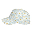 thumbnail image 2 of Lsque Daisies Flowers Baseball Cap Trucker Low Profile Hat Golf Dad Hat Adjustable Original Classic Unconstructed Plain Cap Men Women, 2 of 9
