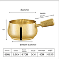 thumbnail image 5 of Tasse à Sauce en Acier Inoxydable, Bateau, Distributeur de Sauce avec Poignée pour Sauces Réchauffantes, Lait, 5 of 5