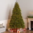 thumbnail image 4 of National Tree Company 8 ft. Pre-Lit Artificial Christmas Tree, Green, Dunhill Fir, Clear Lights, Includes Stand, 4 of 9
