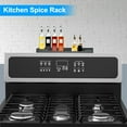 thumbnail image 5 of TSV Stove Top Shelf, Magnetic Silicone Spice Rack with Partition, 15.1 x 3.5", Black, 5 of 6
