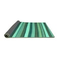thumbnail image 2 of Ahgly Company Indoor Rectangle Abstract Turquoise Blue Contemporary Area Rugs, 7' x 9', 2 of 4