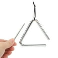 thumbnail image 1 of Instrument de Percussion Triangulaire, Son Clair Percussion à Main Triangulaire Portable pour Éducation Rythmique, 1 of 7