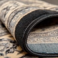thumbnail image 5 of Rugs.com Yasmin Collection Rug – 8 Ft Round Black Medium Rug Perfect For Kitchens, Dining Rooms, 5 of 8