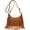 Brown, variant on Women’s Tassel Faux Suede Leather Hobo Cross Body Chain Shoulder Bag Satchel