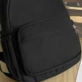 thumbnail image 2 of MesaSe Women Schoolbag Fashion Student Backpack Solid Color College Backpack (Black), 2 of 6