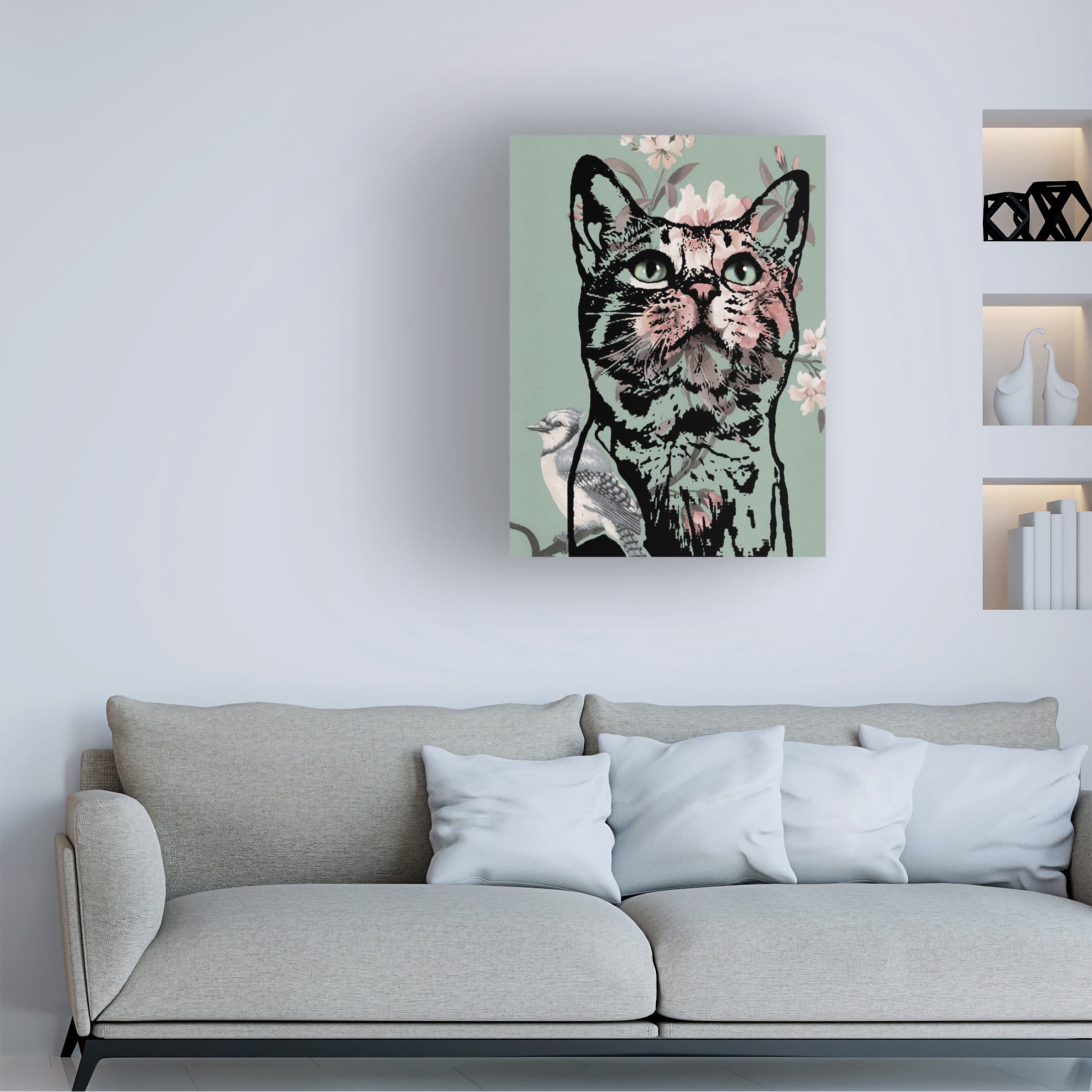 Canvas Wall Art - Dean Russo 'Bengal Love' Wall Art for Living Room, Bedroom, or Office Décor by Trademark Fine Art - 18 x 24 Inches