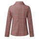 thumbnail image 5 of Chaqueta de rayas fina informal de peso ligero para mujer, abrigo ajustado, chaqueta de manga larga, abrigos con estampado a cuadros para oficina y negocios, chaqueta,blazer moda（Rosa， S), 5 of 5