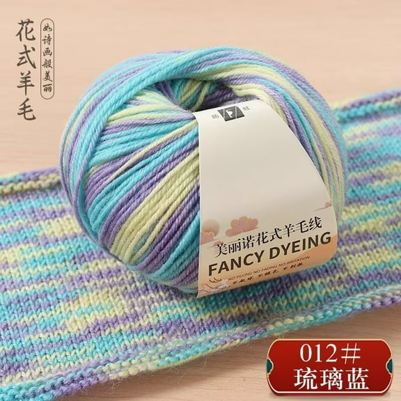 Zhuge Wool Yarn for Crocheting, 1 Skeins, 50G, Free Patterns - Wool Yarn for Knitting - Medium Worsted Weight，Style K