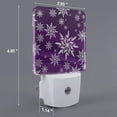 thumbnail image 2 of Fotbe Snowflake Gradient Purple Luz Nocturna LED, Luz de Noche con Sensor de Luz Natural de Anochecer a Amanecer, Se Enchufa a la Pared, Blanco Cálido 0.5W-UK, 2 of 7