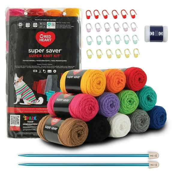 Red Heart® Super Saver® Super Knit Kit - 12 skeins