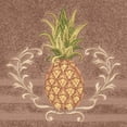 thumbnail image 2 of Authentic Hotel and Spa Turkish Cotton Pineapple Embroidered Latte Brown Bath Towel, 2 of 2