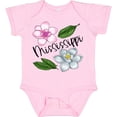 thumbnail image 3 of Inktastic Mississippi Magnolia Flowers and Leaves Boys or Girls Baby Bodysuit, 3 of 5