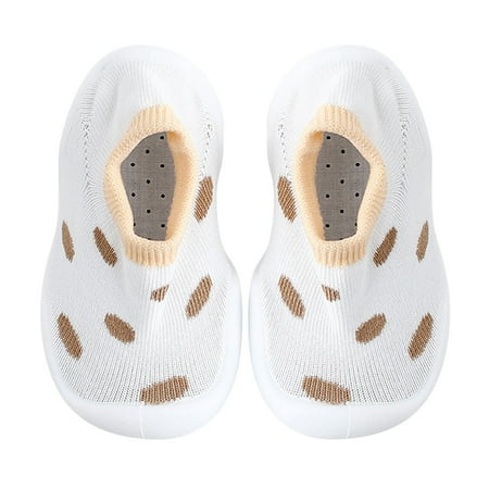 

ZCFZJW Cute Cartoon Pattern Baby Floor Socks Summer Toddler Kids Boys Girls Anti-Slip Slipper Shoes Home Indoor Soft Soled Shoes Socks Z14-Yellow 2-3 Years