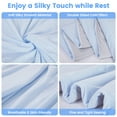 thumbnail image 3 of Cooling Comforter Blanket 60x90 Inch Twin Size Double Sided Cold Cooling Blanket for Hot Sleepers Night Sweats,Q-Max ＞0.4 Lightweight Soft Breathable Smooth Cool Summer Comforter Blanket, 3 of 6