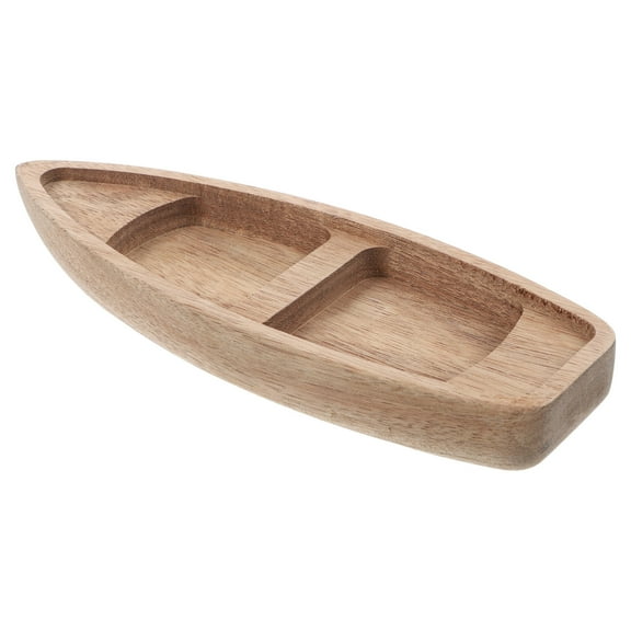 Zehuanyu Unfinished Natural Wood Craft Project Wood Boat Canoe Small Wooden Boat Classic Wooden Ship Model Rowboat for Nautical