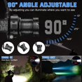 thumbnail image 3 of czcpp-Headlamp Rechargeable 500,000 Lumens, Head Lamps LED Rechargeable Super Bright, Head Lights for Forehead with 9 Modes, Sensor Head Lamp Zoomable/Power Display/Waterproof for Fishing Camping, 3 of 4