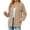 Khaki, variant on Lovskoo Women's Zipper Sweatshirt Hoodie with Pocket Long Sleeve Loose Jacket Outerwear Coat Khaki