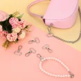 thumbnail image 4 of 15 Pack 1 Inch Silver Swivel Snap Hooks with D Rings, Stainless Steel Push Gate Clasps for Purse Bag Lanyard Making, 4 of 4