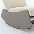 thumbnail image 6 of Aukfa Nursery Rocking Chair Comfy Glider Accent Chair w/ Adjustable Backrest for Home Office, Gray, 6 of 10
