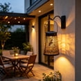thumbnail image 1 of Garden Ironwork Hollow Solar Hanging Lamp Outdoor Waterproof Projection Lamp Garden Lamp, 1 of 6