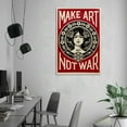 thumbnail image 6 of Shepard FAIREY Dit OBEY (1970) - Make Art Not War Print Photo Art Painting Canvas Poster Home Decorative Bedroom Modern Decor Posters Gifts 12x18inch(30x45cm), 6 of 6