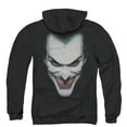 thumbnail image 3 of Batman Joker Portrait (Back Print) Adult Zipper Hoodie Sweatshirt Black, 3 of 3