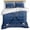 Blue, variant on 3 Piece Ice Hockey Duvet Cover Set Queen Size,Microfiber Comforter/Quilt Cover with Corner Ties and 2 Pillowcases,Farmhouse Rustic Ball Sport Game Wooden Grain All Season Bedding with Zipper Closure