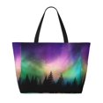 thumbnail image 2 of Fotbe Northern Lights Bolsa de Viaje para Playa - Resistente al Agua, Bolsa Tote de Gran Capacidad y Ligera con 7 Bolsillos para Mujeres y Hombres, 2 of 7