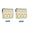 thumbnail image 7 of FORMRS 13-13.3 inch Laptop Sleeve Case Soft Carrying Quilted Computer Bag Cover, Pastel Green Geometric, 7 of 7