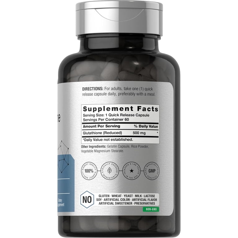 para que sirve l glutathione 500 mg Puritan's Pride, L-Glutathione 500 mg – HOLA!PURITAN´S main image 1