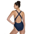 thumbnail image 6 of Sporti Wide Strap Cross Back One Piece Swimsuit, High Cut, Unpadded, Athletic (Women’s), 6 of 11