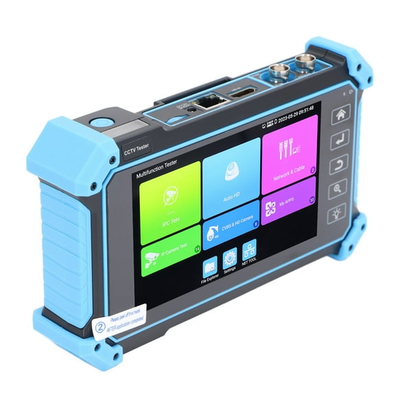 IPC5200Plus Coaxial CCTV Tester 5.4in IPS Touchscreen HD Video Monitor Tester for AHD CVI TVI VGA