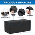 thumbnail image 2 of Kingling Deck Box Cover, Outdoor Storage Box Cover for YITAHOME 100 Gallon/Keter 80 Gallon Deck Box, Waterproof Outside Storage Bench Deck Boxes Covers Black (50" L x 22" W x 25" H), 2 of 6