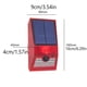 thumbnail image 5 of Bearachild Lámpara de alarma Solar multifunción, alarmas de seguridad con Control remoto, sirena de movimiento PIR, Detector de Sensor ligero, luz de Iluminación y accesorios Blanco. Bearachild HA073374-03, 5 of 6