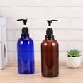 thumbnail image 5 of Zcyifa shampoo bottle 2pcs 500ml Screw Pump Bottles Essential Oil Liquid Makeup Atomizer Dispenser Refillable Bottles (Blue Bottle and Black Pump), 5 of 8