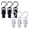 Black+White, variant on 3 Pcs Super Strong Swivel Hanging Hooks, Plastic Clothes Pins, Super Strong Hanger Clips, Swivel Hooks Clip for Clothing Store Home Office & Workshop