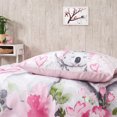 thumbnail image 4 of SUSSEXHOME Pink Koala Bear Cotton Duvet Cover Set, Queen Size Duvet Cover, 1 Duvet Cover, 1 Fitted Sheet and 2 Pillowcases, Iron Safe, Hypoallergenic, Breathable , Machine Washable, Child Room Set, 4 of 7